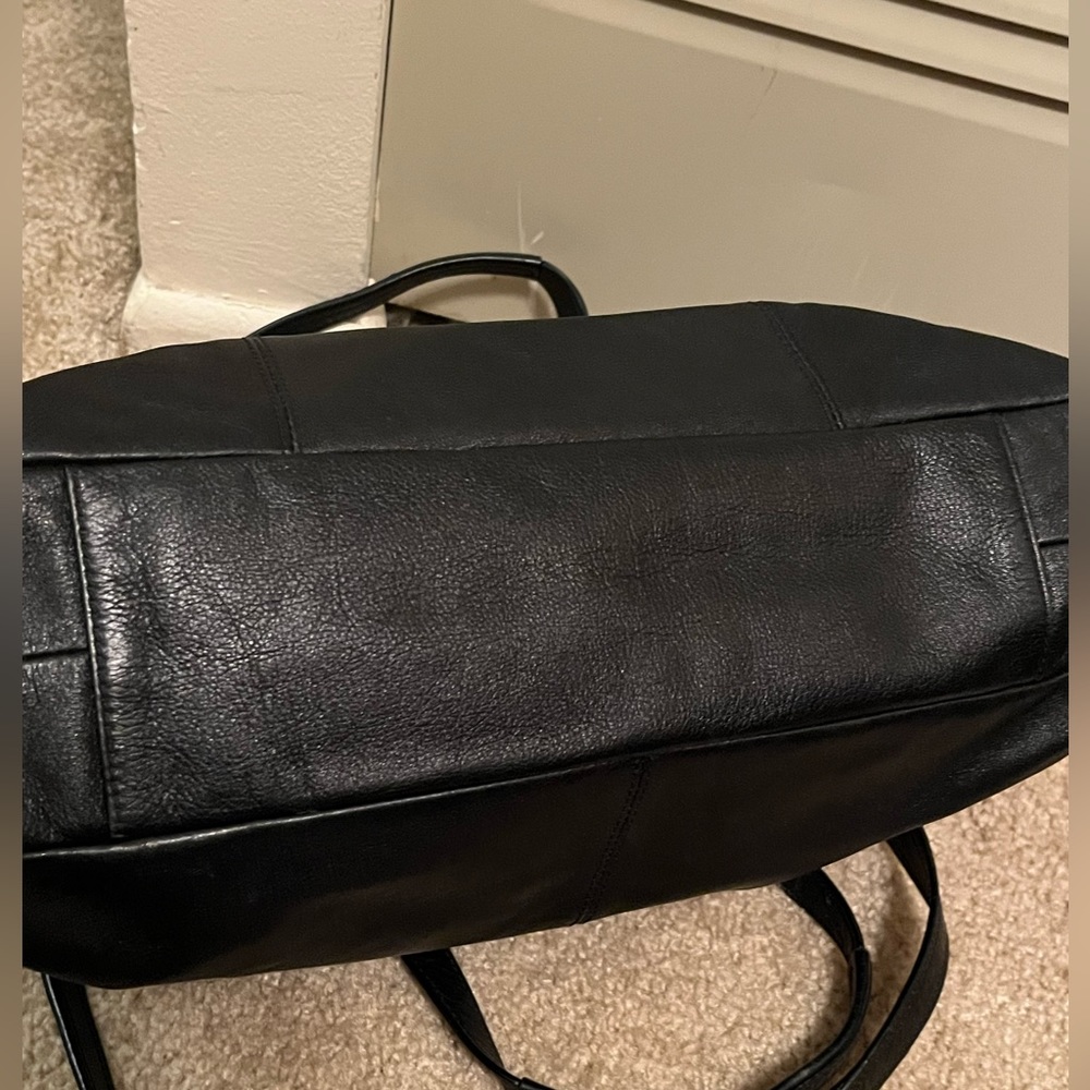 EUC Coach Ashley Python Embossed Detail Black Lea… - image 6